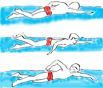 freestyle swimming head position