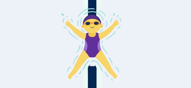 backstroke swimming