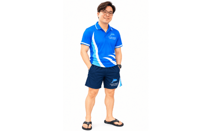 Tampines Swimming Instructor with sunglasses